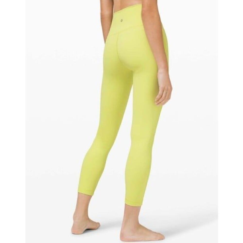 Lululemon Wunder Under High-Rise Tight 28" Full-On Luxtreme in Lemon Vibe Size 6 - Picture 2 of 10